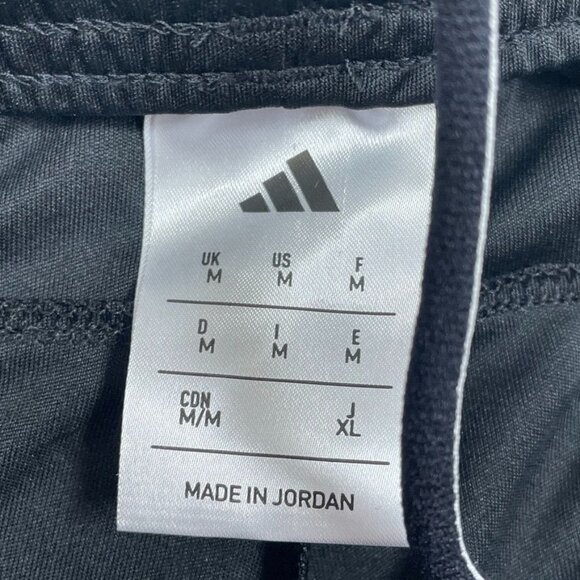 Adidas Mens Black Shorts Recycled Polyester Medium With 3 Stripes a0232 - Picture 4 of 7